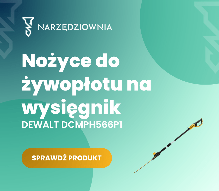 Nożyce do żywopłotu na wysięgnik